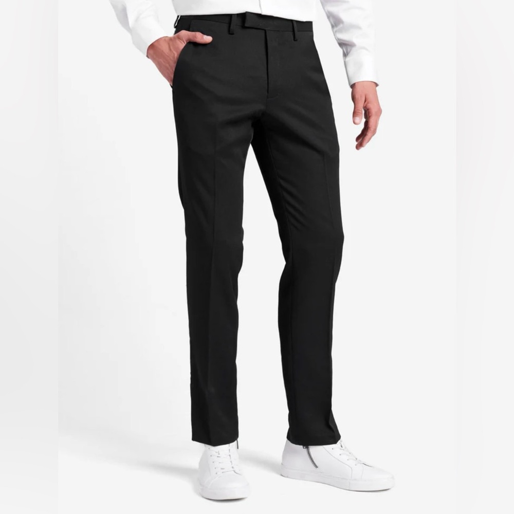 KENNETH COLE REACTION Urban Heather Black Dress Pants 32x32